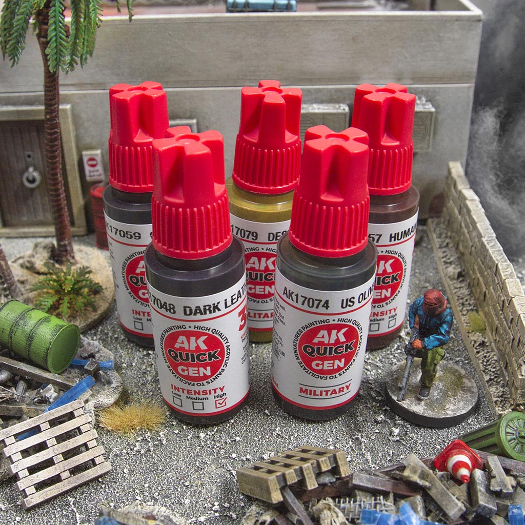 FIRE! MODERN COMBAT + AK INTERACTIVE QUICK GEN PAINT SET (5x COLORS) - Image 2