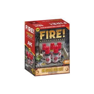 FIRE! MODERN COMBAT + AK INTERACTIVE QUICK GEN PAINT SET (5x COLORS)