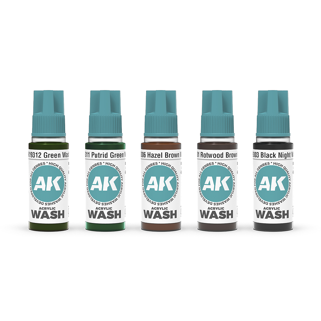 FIRE! MODERN COMBAT + AK INTERACTIVE WASHES SET (5x COLORS) - Image 4